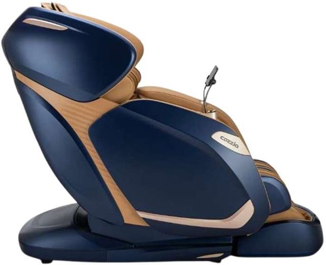 Cozzia® Zen™ Champagne/Navy Duo 3D Li Flex Mech Massage Chair-2