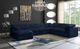 Meridian Furniture Cozy 7-Piece Navy Velvet Cloud Modular Sectional-4