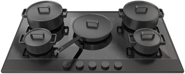 Fulgor Milano® Evano 700 Series 36” Black Anodized Induction Cooktop-4