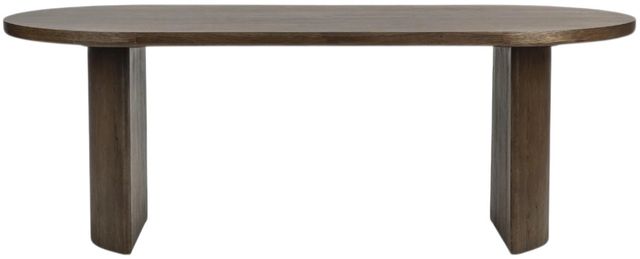 Classic Home Estelle Soft Cocoa 84" Oval Dining Table-2