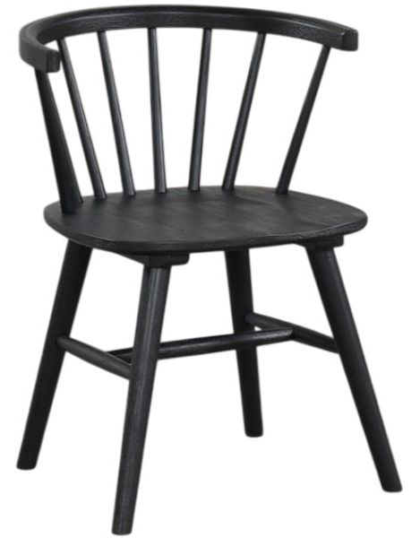 Furniture of America® Yate 2-Piece Black Dining Side Chair Set-0