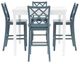 Powell® Maui 5-Piece Graphite Counter Dining Set-3