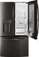 GE Profile™ 22.2 Cu. Ft. Black Stainless Steel Counter Depth French Door Refrigerator-5