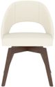 Canadel Downtown 5140 Spice Washed Upholstered Swivel Dining Side Chair-1