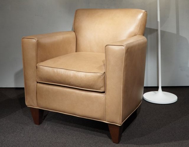 Marshfield Furniture Essentially Yours Beige Leather Chair-0