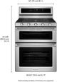 KitchenAid® 30" Stainless Steel Freestanding Gas Double Oven Range-2