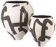 Currey & Company Kenzo Black/White Medium Vase-3