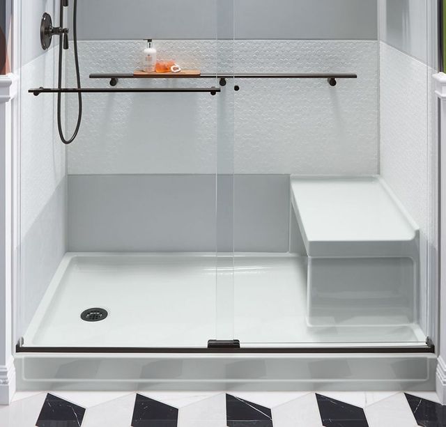 KOHLER® Choreograph® Vibrant Brushed Moderne Brass 54" Shower Barre-1