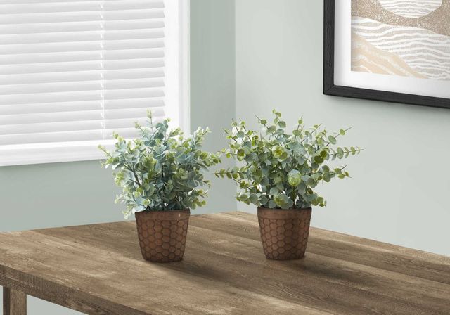 Monarch Specialties Inc. 2-piece 13" Artificial Plant with Brown Pot-1