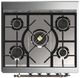 Ilve® Majestic III 30" Stainless Steel Pro Style Dual Fuel Liquid Propane Range with 5 Black Brass Burners and Burnished Trim-4