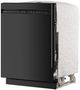 KitchenAid® 24" Black Front Control Built-In Dishwasher with Third Level Utensil Rack and 30+ Total Wash Jets-5