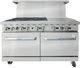 Atosa® CookRite 60'' Stainless Steel Pro Style Dual Fuel Range-0