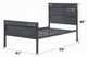 ACME Furniture Cargo Gunmetal Twin Panel Bed-2