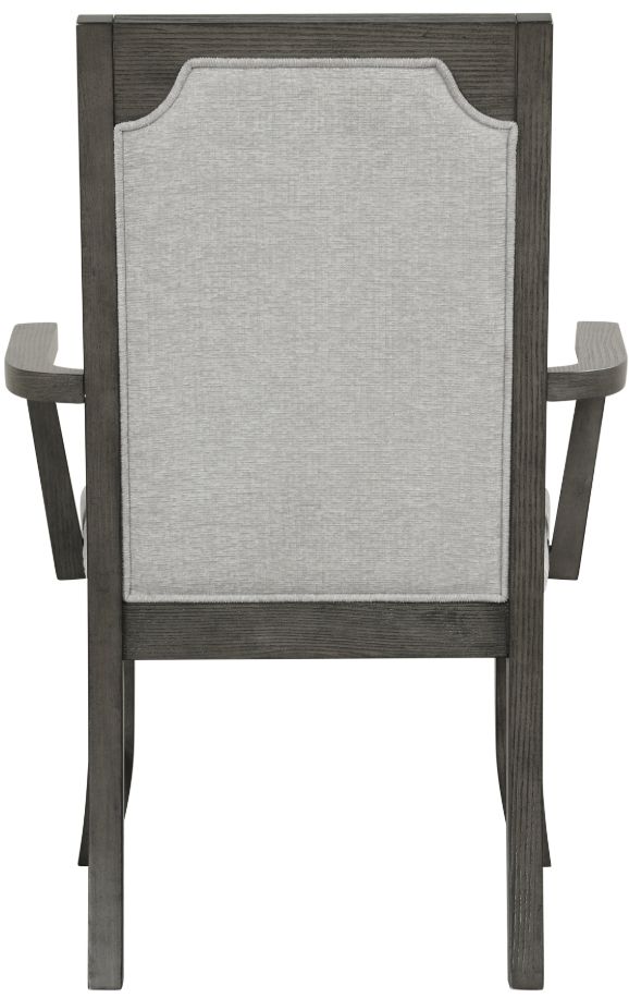 New Classic® Home Furnishings Lisbon Gray Dining Arm Chair-4