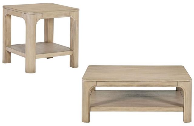 Coaster® Solano 2-Piece Weathered Mango Square Occasional Table Set-0