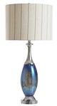 StyleCraft Genesis Blue Glass Table Lamp-0