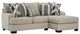Albany Industries 2-Piece Clash Buff Right-Arm Facing Chaise Sectional-0