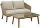 Signature Design by Ashley® Crystal Cave 2 Piece Beige Outdoor Conversation Set-0