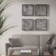 Olliix by Madison Park Slate 4 Piece Silver Metal Wall Decoration Set-2