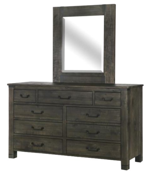 Magnussen Home® Abington Charcoal Dresser and Mirror-2
