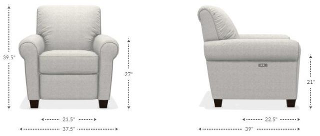 La-Z-Boy® Bennett duo® Cocoa Power Reclining Chair-5