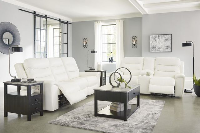 Signature Design by Ashley® Warlin White Power Recliner-3