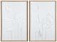 Crestview Collection Sculpted Botanicals 2-Piece White Wall Art Set-0