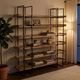 Crestview Collection Keaton Black/Brown Stain Etagere-0