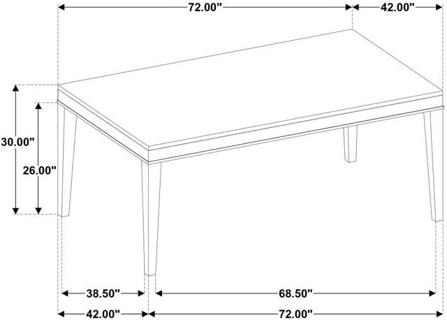 Coaster® Averill 7-Piece Dark Gray/White Dining Table Set-2