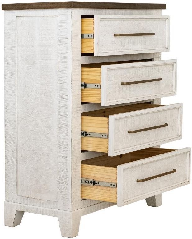 International Furniture Direct Stoa White Chest-4
