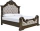 Signature Design by Ashley® Maylee Beige/Dark Brown King Upholstered Panel Bed-0