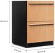 KitchenAid® 24" 4.4 Cu. Ft Panel Ready Refrigerator Drawer-1