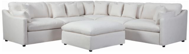 Coaster® Hobson Off-White Cushion Back Corner-2
