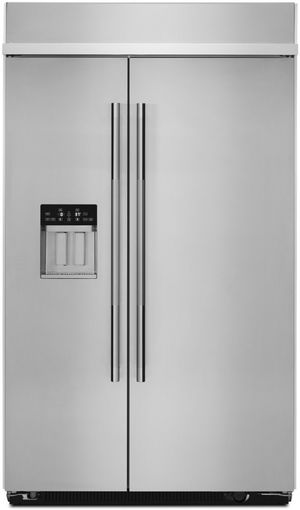JennAir Rise 48 in. 29.4 Cu. Ft. Stainless Steel Built In Counter Depth Side-by-Side Refrigerator