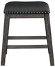 Homelegance® Timbre Black/Wire Brushed Gray Counter Height Stool-2