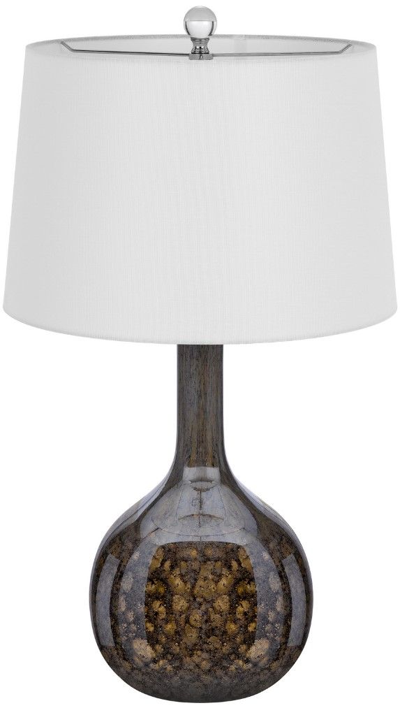 Cal® Lighting & Accessories Gourd Style 2-Piece Antique Gold Luster Table Lamp Set-2