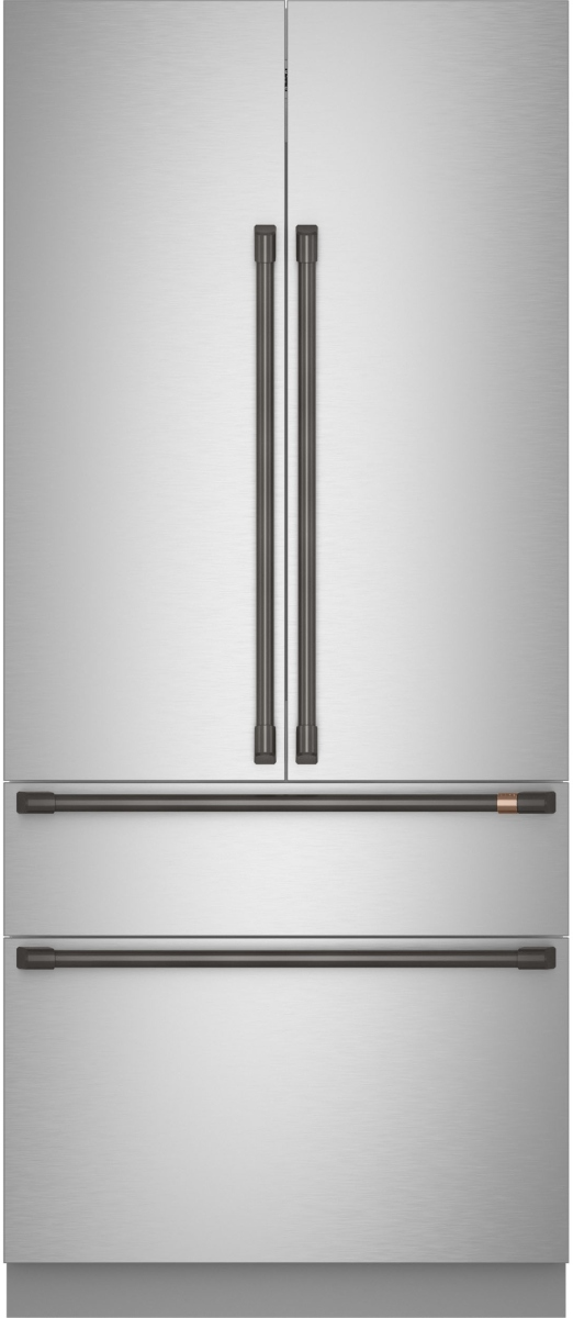 Café™ Brushed Black Refrigeration Handle Kit | Page Hardware