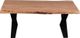 Porter International Designs Manzanita Natural Coffee Table with Black Metal X Base-2