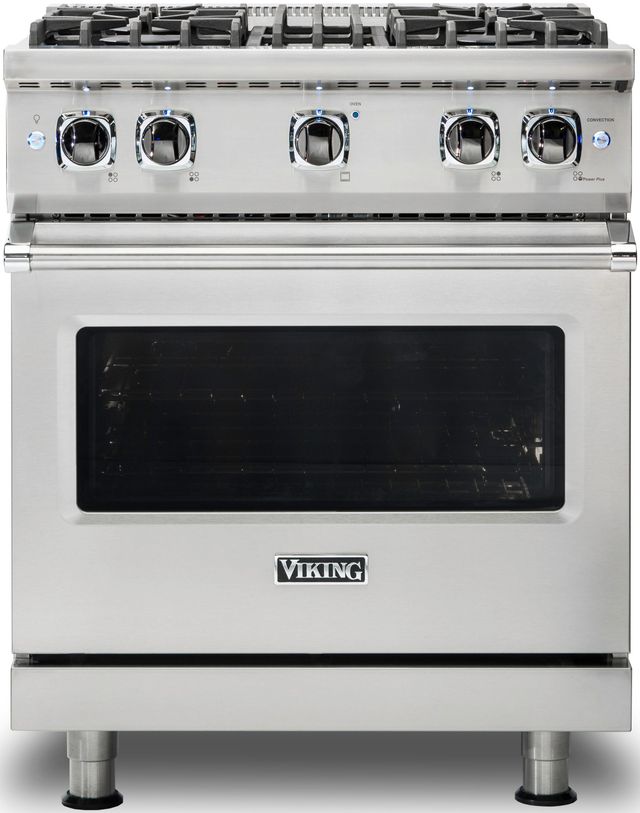 Viking® 4 Piece Stainless Steel Gas Kitchen Package-3