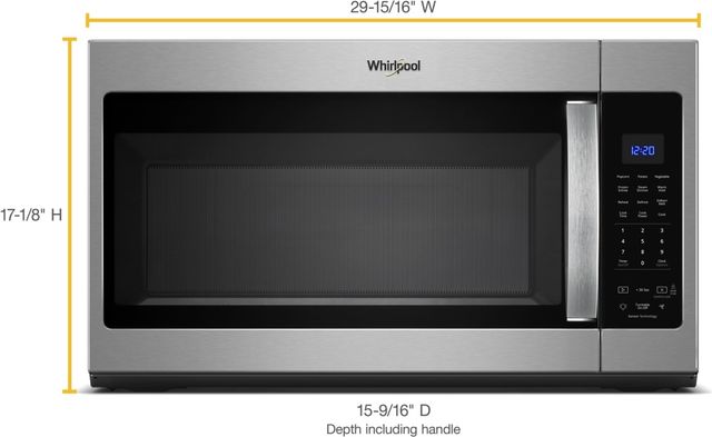 Whirlpool® 4 Piece Fingerprint Resistant Stainless Steel Kitchen Package-29