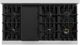 ZLINE Select 48" Stainless Steel Pro Style Gas Range with Black Matte Door-3