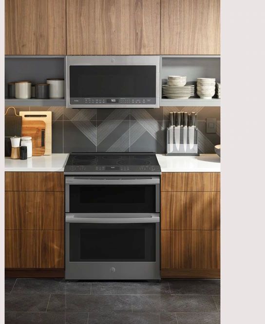 GE Profile™ 30" Fingerprint Resistant Stainless Steel Slide In Electric Range-5