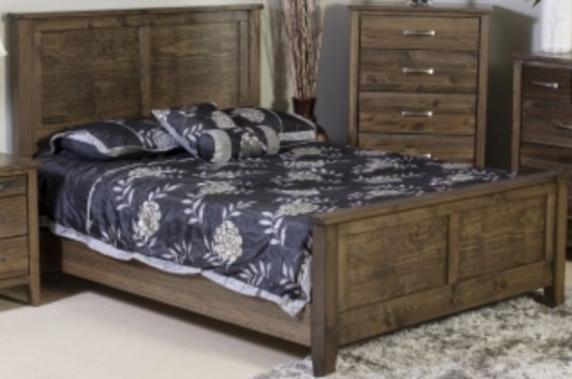 Mako Wood Furniture Scarlett Brown King Panel Bed-0