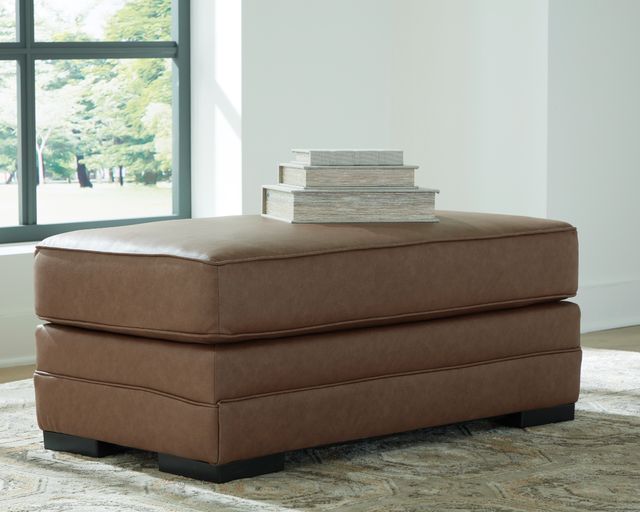 Benchcraft® VillaCourt Caramel Ottoman-2