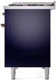 Ilve® Nostalgie II Series 48" Midnight Blue Pro Style Dual Fuel Range-4
