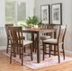 Powell® Landry 5-Piece Brown Counter Table Set-1