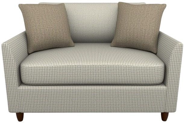 Best® Home Furnishings Customizable Bayment Chair and a Half with Memory Twin Sleeper and Dark Walnut Leg-1