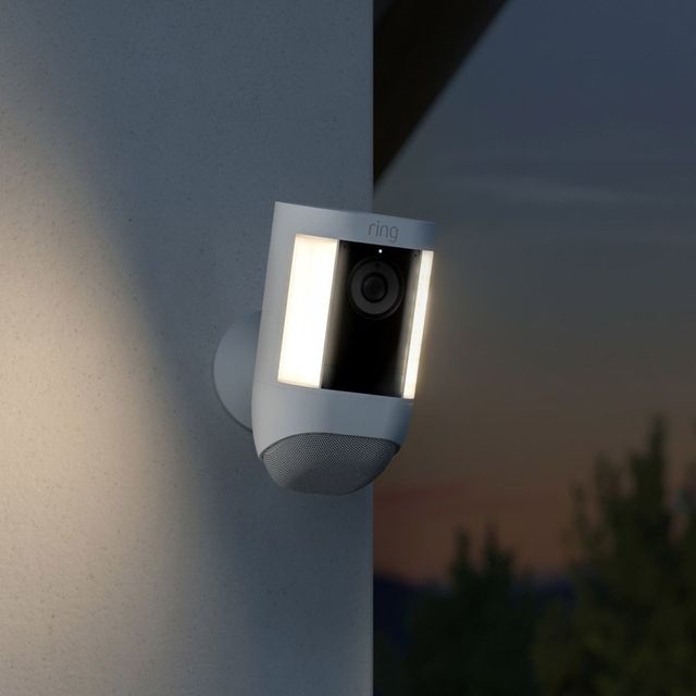 ring White Spotlight Camera Pro Battery-1