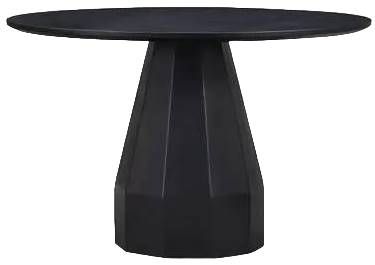 Moe's Home Collection Templo Black Concrete/Steel Outdoor Dining Table-0