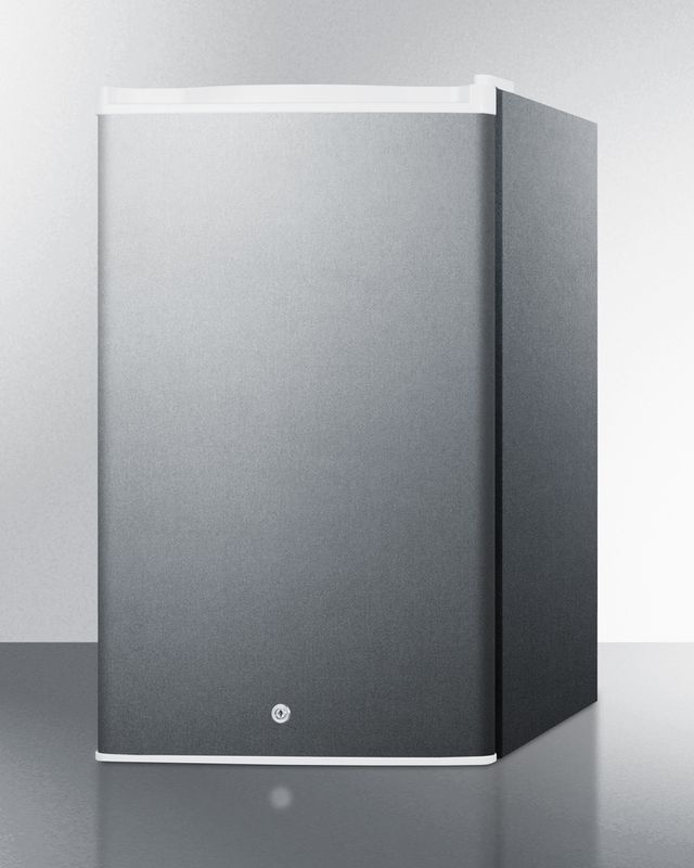 Summit® 17" 2.5 Cu. Ft. Stainless Steel Compact Refrigerator-1